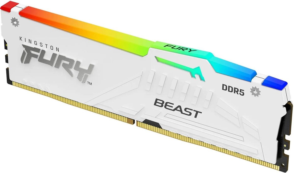 Модуль памяти DDR5 16Gb 5200MHz Kingston FURY Beast RGB