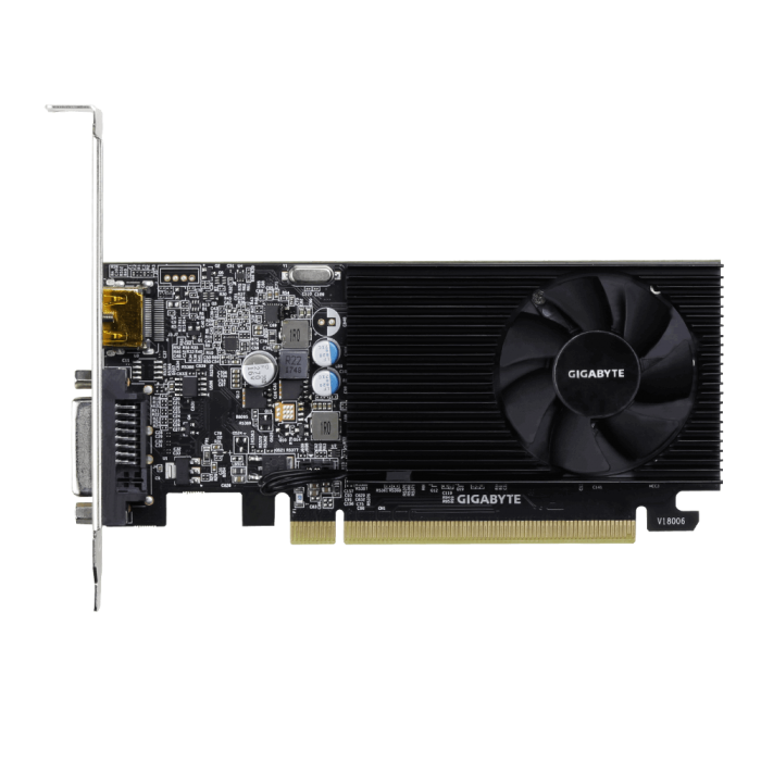 Видеокарта .2Gb GIGABYTE GV-N1030D4-2GL (GT1030) GDDR4 64bit DVI HDMI