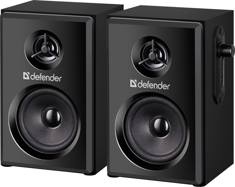 Акустическая система Defender SPK-270 (2х5W, деревянный корпус. питание от USB) черный