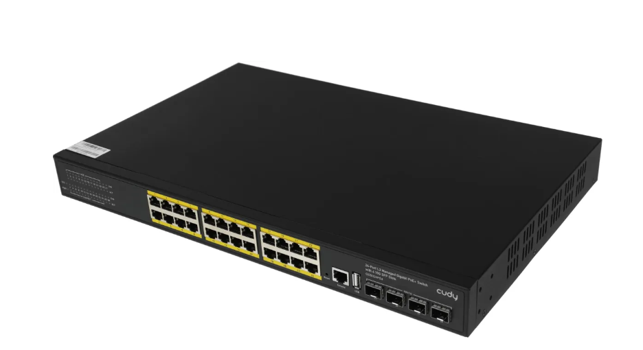 Коммутатор 24 port Cudy GS5024PS4-400W 1000Мбит/с 24*PoE 4*SFP