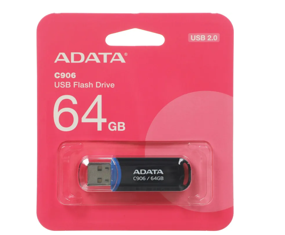 Флешка 64Gb ADATA C906 USB2.0 черный