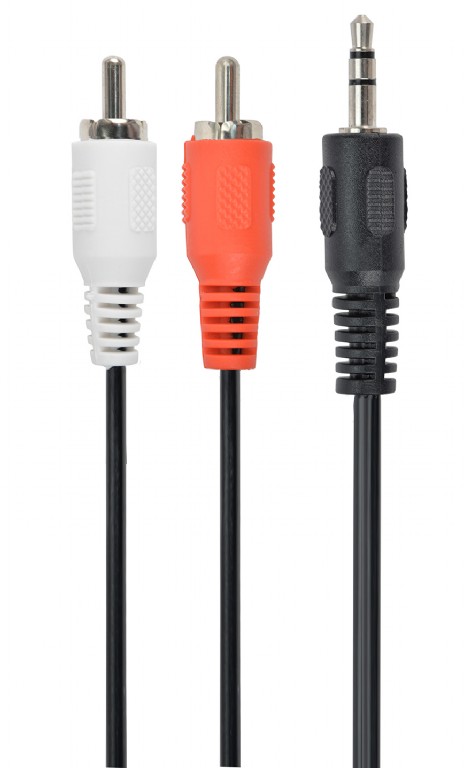 Кабель аудио-видео 3.5Jack (m) < - > 2RCA (m)  2.5м, Cablexpert