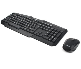 Комплект беспроводной (клавиатура+мышь) Гарнизон GKS-120 Wireless черный