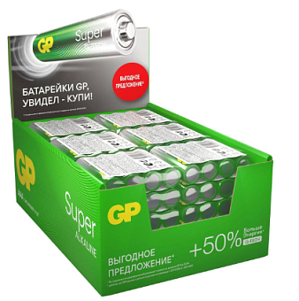 Элемент питания AAA, 1.5V, 96шт, GP Super Alkaline 24A (экономичная упаковка)