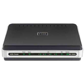 Модем ADSL D-Link DSL-2540U ADSL2+, 4xLAN