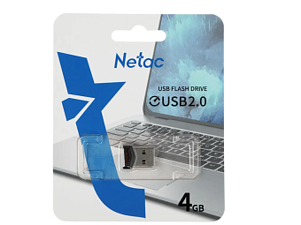 Флешка 4Gb Netac UM81 USB2.0 Ultra compact, черный