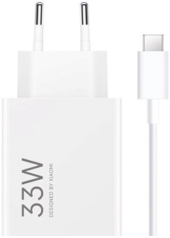 Сетевое зарядное устройство Xiaomi 33W Charging Combo Type-A белый