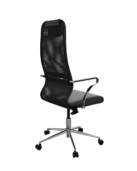 Кресло МЕТТА ErgoLife S 8 B1-8K - Сетка (X1)+ОбивкаUMF (X1) Черный