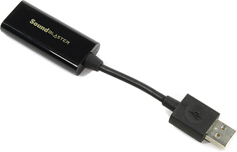 Звуковая карта внешняя Creative Sound Blaster Play! 3 (USB, 24бит/48кГц, 2.0, 1*Jack3.5-in, 1*Jack3.5-out)