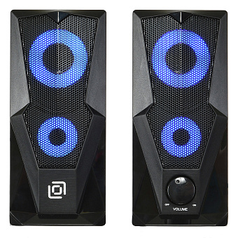 Акустическая система OKLICK OK-127 (2x3W, питание от USB) черный