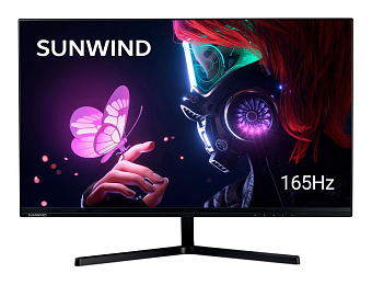 Монитор 23.8" SunWind SUN-M24BG110 (VA 1920x1080 6ms 165Hz HDMI DP USB) черный