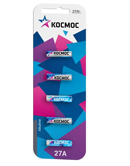 Элемент питания 27А, 5шт, Kocмос 27А (A27; GP27A; MN27)