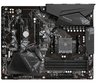 Материнская плата Socket AM4 Gigabyte B550 GAMING X V2 (B550) 4*DDR4 2*PCI-Ex16 3*PCI-Ex1 4*SATA 2*M.2 HDMI DVI ATX