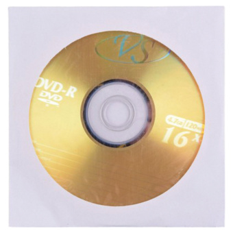 Диск DVD-R 4,7Gb VS 16x в Бумажном конверте