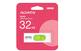 Флешка 32Gb ADATA [UV320] USB3.2 белый/зеленый