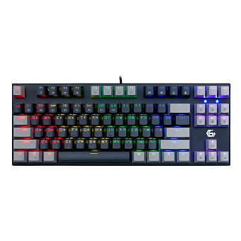 Клавиатура проводная Gembird KB-G600-1 Rainbow черный