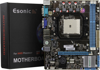 Материнская плата Socket FM1 Esonic A55F1AL2 (A55) 2*DDR3 1*PCI-Ex1 1*PCI-Ex16 4*SATA VGA COM mATX