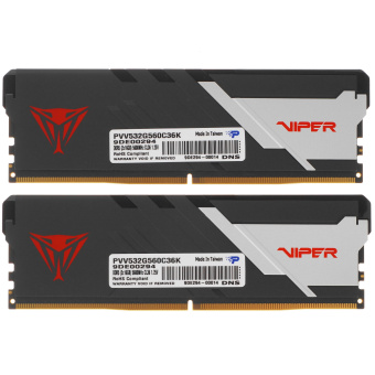 Модуль памяти DDR5 32Gb 5600MHz Patriot Viper Venom Black (Kit of 2)