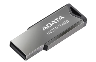 Флешка 64Gb ADATA UV250 USB2.0 плоская металлическая