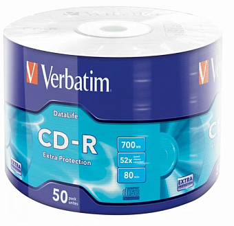 Диск CD-R 700 Mb Verbatim 52x Bulk (50шт.)