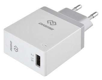 Сетевое зарядное устройство Digma DGWC 10W USB-A White
