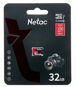 Карта памяти microSD 32Gb Netac P500 Ultra Class 10 80MB/s