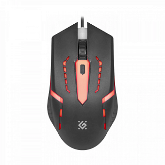 Мышь проводная Defender Flash MB-600L 7цветов 4 кнопки 800-1200dpi черный