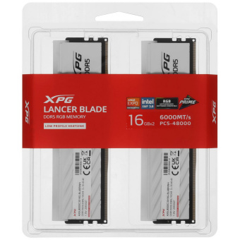 Модуль памяти DDR5 32Gb 6000MHz ADATA XPG Lancer Blade CL30 RGB (Kit of 2)