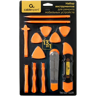 Набор инструментов Cablexpert TK-OP-02R Набор инструментов для вскрытия корпуса мобильной техники (13 предметов)