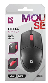Мышь проводная Defender Delta MM-523 черный
