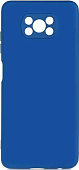 Чехол для смартфона Poco X3 Pro - DF poOriginal-02 cиликоновый с микрофиброй, черный