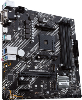 Материнская плата Socket AM4 ASUS PRIME B550M-K (B550) 4*DDR4 2*PCI-Ex1 1*PCI-Ex16 4*SATA 2*M.2 HDMI DVI VGA mATX