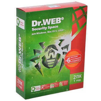 Программное обеспечение DR.Web Security Space КЗ 2 ПК/1 год