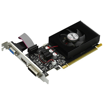 Видеокарта 2Gb AFOX AF610-2048D3L7-V6 (GT610) GDDR3 64bit DVI HDMI VGA