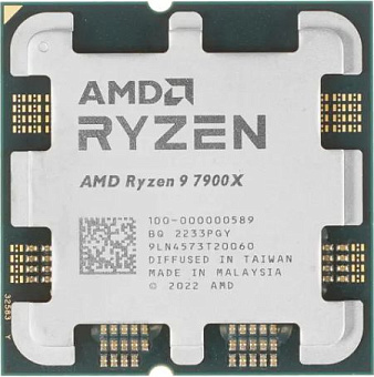 Процессор Socket-AM5 AMD Ryzen 9 7900X (4.7/64Mb/170W/Radeon/12C24T) OEM