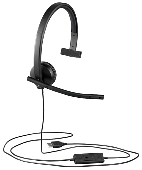 Наушники проводные Logitech H570E Headset Mono Black