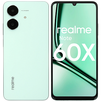 Смартфон Realme Note 60x 4/128Gb Green (зеленый)