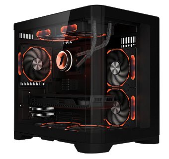 Корпус 1STPLAYER UVIEW UV5 mATX чёрный