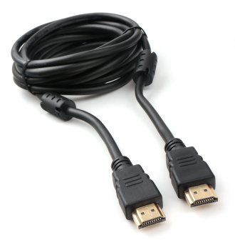 Кабель соединительный HDMI (m) < - > HDMI (m)  3.0м, ver 2.0, Cablexpert, ферритовые кольца, черный