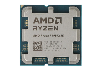 Процессор Socket-AM5 AMD Ryzen 9 9950X3D (4.3/128Mb/170W/Radeon/16C32T) OEM