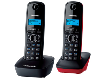 Радиотелефон Panasonic DECT KX-TG 1612 RUH (АОН, +доп. трубка, темно серый)