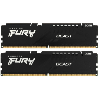 Модуль памяти DDR5 32Gb 5600MHz Kingston FURY Beast Black CL40 (Kit of 2)