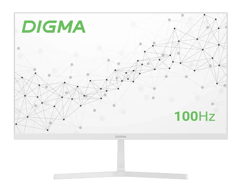 Монитор 23.8'' Digma Progress 24P502F (IPS 1920x1080 7ms 100Hz VGA HDMI DP) белый