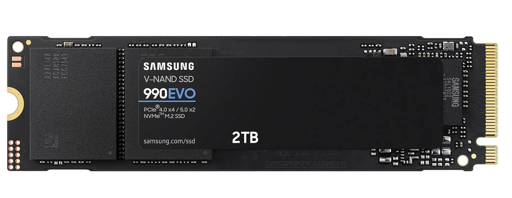 Накопитель SSD M.2 2Tb Samsung 990 EVO (PCI-E 4.0 x4, 5000/4200 Мбайт/сек)
