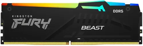 Модуль памяти DDR5 32Gb 5200MHz Kingston Fury Beast Black RGB XMP CL40
