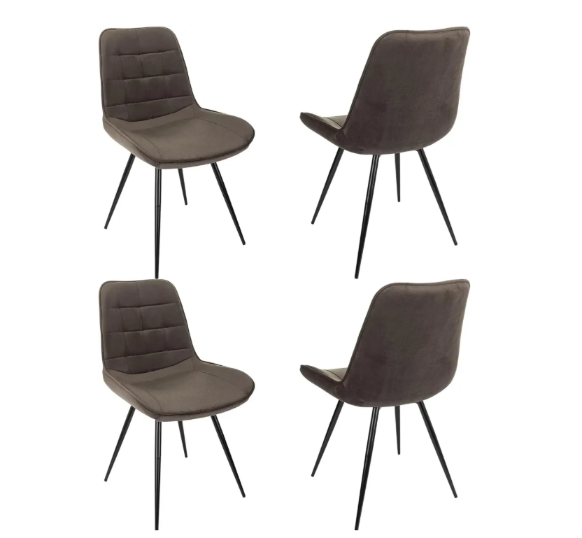 Кресло Бюрократ CH-K2_4 комплект 4шт коричневый Holland 74 металл черный на ножках