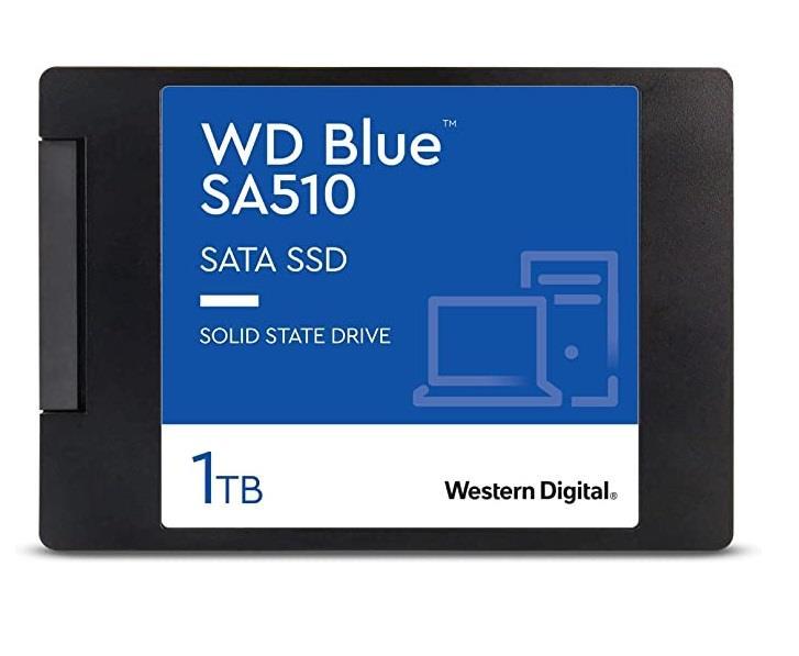 Накопитель SSD SATA 1Tb WD Blue WDS100T3B0A (3D TLC, 560/520 Мбайт/сек, 400 TBW)
