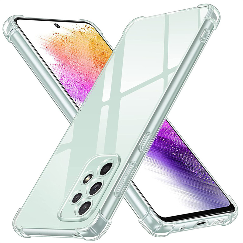 Чехол для смартфона Samsung Galaxy A73 - силиконовый прозрачный