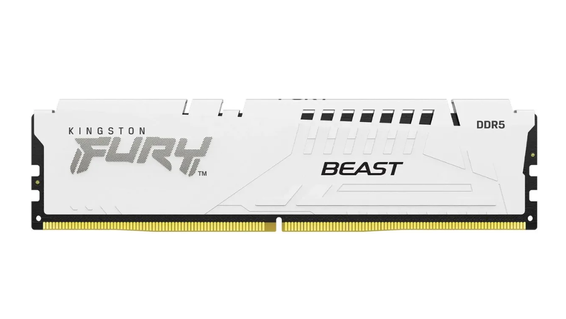 Модуль памяти DDR5 16Gb 5200MHz Kingston Fury Beast White XMP CL40