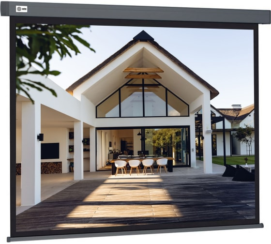 Экран для проектора Cactus 206x274см Wallscreen CS-PSW-206X274-SG 4:3 настенно-потолочный рулонный серый